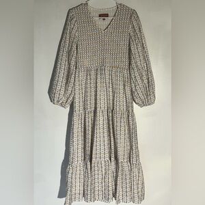 JESSAKAE Floral Long Maxi Summer Dress Size Medium Cottagecore